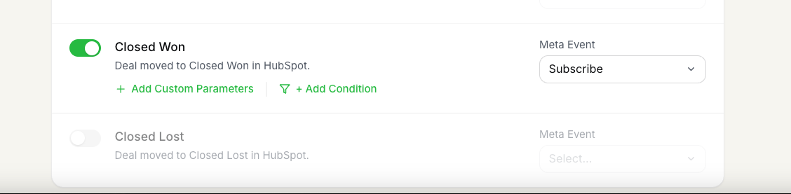 Enabling deal event tracking in FunnelTrack