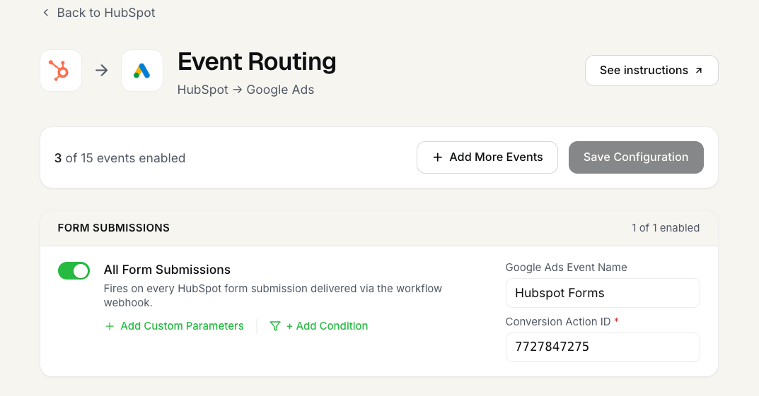 Enabling form tracking on a FunnelTrack destination